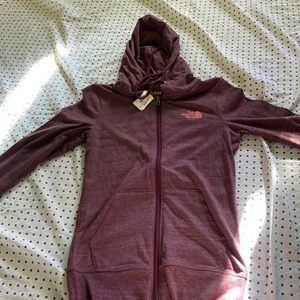 Womens north face zip hoodie